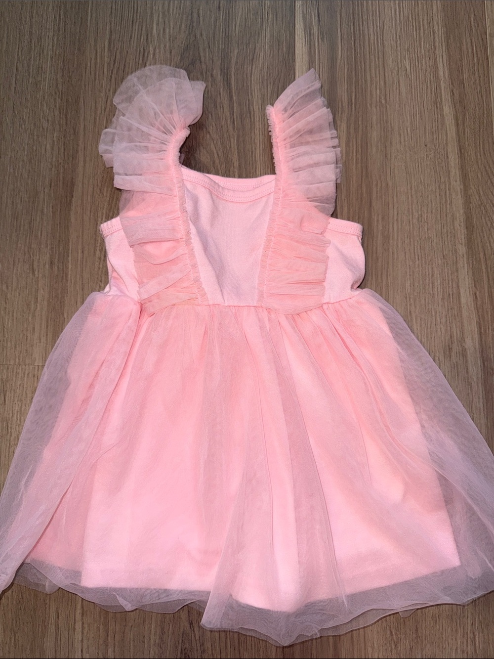 Pink Tulle Ruffle Baby Dress